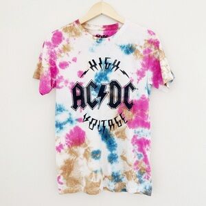 NEW AC/DC Tie Dye Graphic Tee